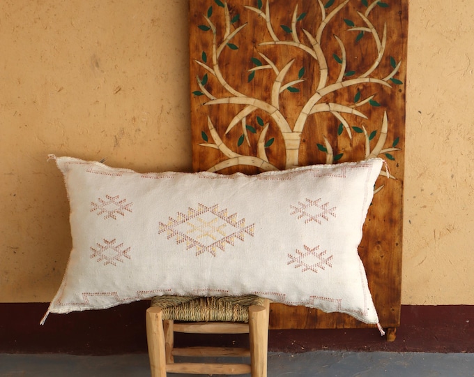 Moroccan Handmade cactus silk pillow