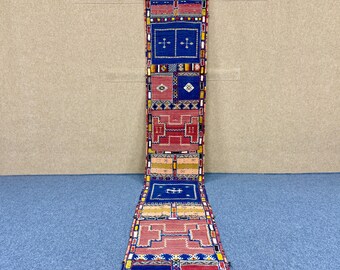 Moroccan Glaoui Runner 2x16 ft – Handmade Wool Rug - Handcrafted Tribal Hallway Rug - Boho Entryway Runner – Authentic Wool Rug