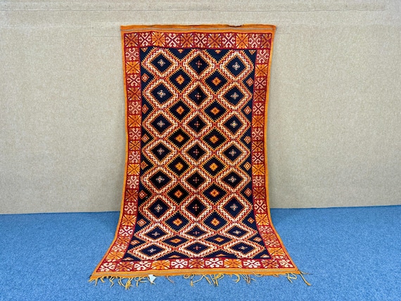 Vintage Moroccan Taznakhet Rug 5x9 - Handmade Berber Rug - High Quality Wool Moroccan Rug - FreeShipping