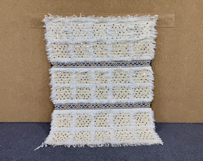 Berber Blanket 4x4 - Handmade Moroccan Blanket -Bedroom decor blanket - Lightweight blanket - Warm wool blanket - Free Shipping