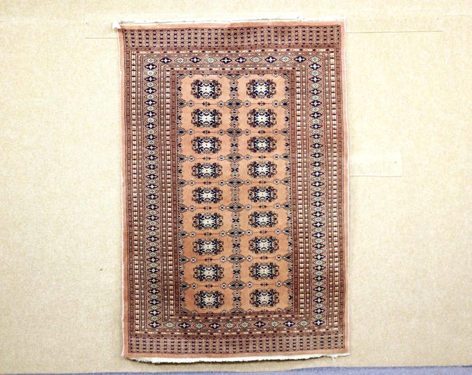 Authentic Moroccan Rug 4x6 - Natural Wool Area Rug - Handwoven Berber Rug - Soft Rug For Living Room - Tribal Boho Rug