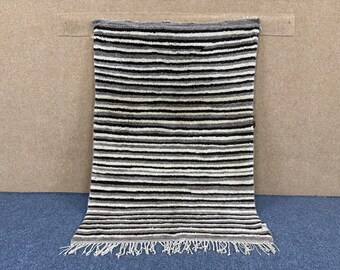 Luxury Hand-Knotted Mrirt Rug – Plush Berber Wool 3X5 Rug– Handmade Berber Carpet - Ultra Soft Mrirt Wool Rug - Moroccan Home Decor