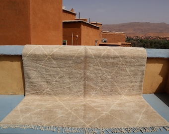 CUSTOM SIZE RUG - Beni Mrirt - Morocco rug - Berber rug hand knotted - Moroccan rug - Wool rug