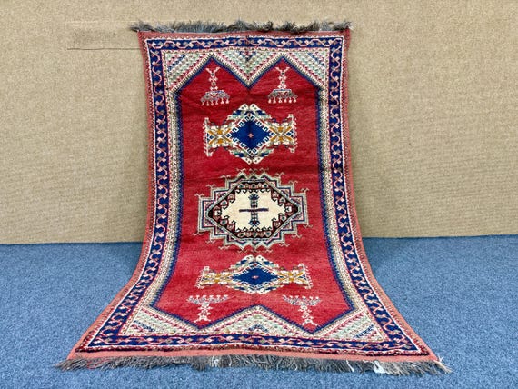Taznakhet rug 6,7 x 3,9 ft– Bohemian Living Room Rug – Boho Home Décor – Free Shipping