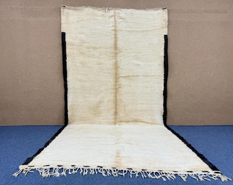 Vintage Beni Ourain Rug 6x12 ft – Soft Moroccan Wool Rug – Large Beni Ourain Rug –Handmade Wool Carpet – Moroccan Area Rug – Free Shipping
