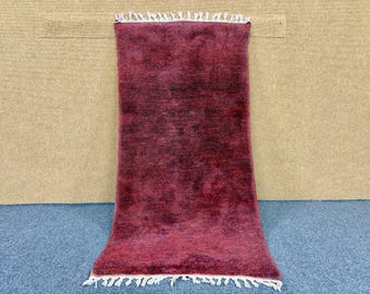 Amazing Berber rug 3x6 - Soft Wool Moroccan rug - Beni Mrirt Area Rug– handmade beni ouraine rug