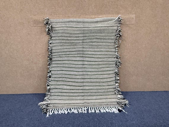 Zanafi Flat Weave Rug 3x4ft – Handmade Moroccan Wool Kilim - Moroccan Art Piece - Ethnic Kilim Rug - Small Moroccan Zanafi Rug - Home Decor
