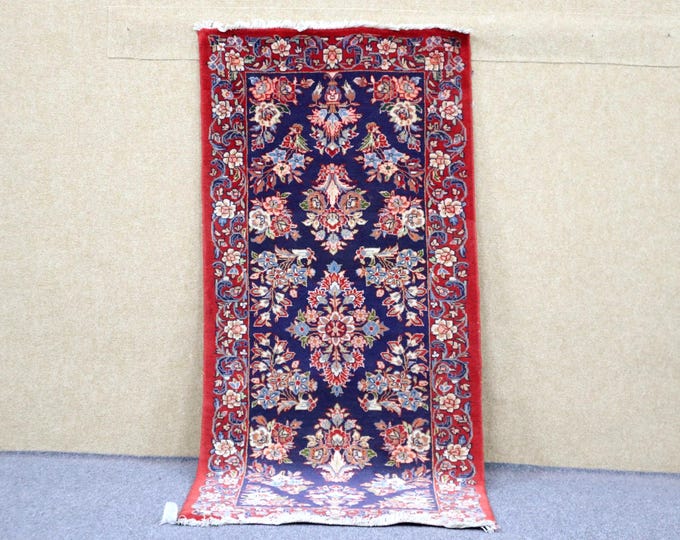 Premium Quality Moroccan Rug 2x5 - Natural Wool Area Rug - Berber Rug For Living Room - Moroccan Handwoven Rug - Unique Carpet