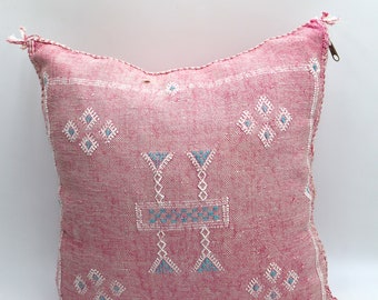 PINK MORROCAN cactus silk PILLOW 18x18 pillow covers, handmade throw pillow cover, halloween pillow
