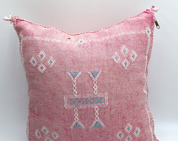 PINK MORROCAN cactus silk PILLOW 18x18 pillow covers, handmade throw pillow cover, halloween pillow