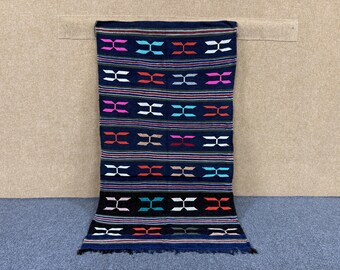 Traditional Moroccan Rug 3x5 ft – Boujaad Flatweave Berber Rug – Authentic Handwoven Wool | Free shipping