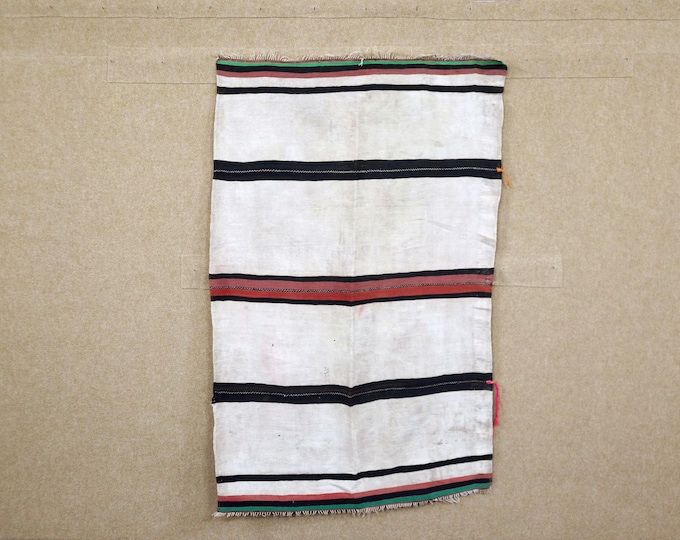 Moroccan Vintage Rug 3x6 - Kilim Berber Rug - Small Flat Weave Rug - Striped Berber Rug - Tribal Boho Rug - Timeless Rug