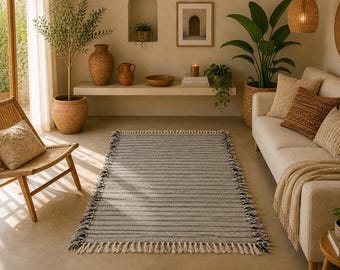 Zanafi Flat Weave Rug 3x4ft – Handmade Moroccan Wool Kilim - Moroccan Art Piece - Ethnic Kilim Rug - Small Moroccan Zanafi Rug - Home Decor
