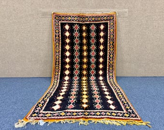 Handmade Moroccan Rug 3x7 ft – Unique Wool Rug – Berber Rug –