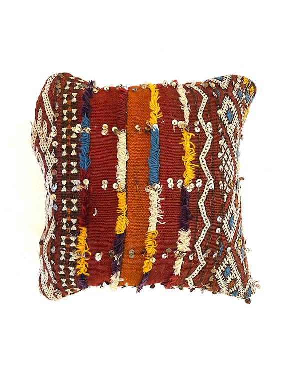 MORROCAN BERBER PILLOW covers 20x20, handmade throw pillow cover, halloween pillow