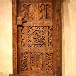 moroccan door frame, islamic door, berber door, 29x43 inch door, moroccan door art