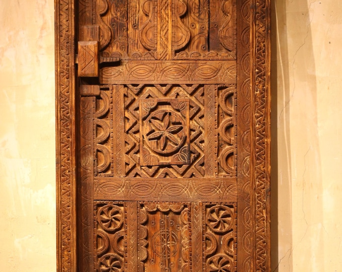 moroccan door frame, islamic door, berber door, 29x43 inch door, moroccan door art