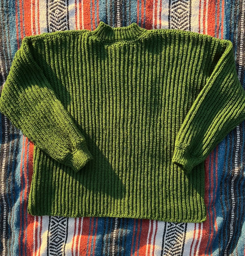 Unisex Oversized Crochet Sweater PATTERN image 4