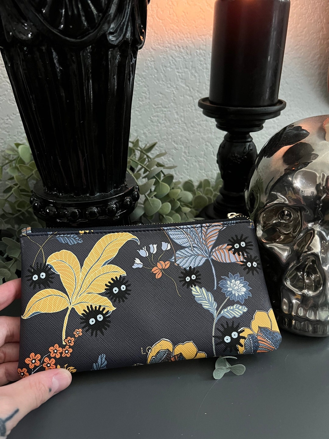 Studio Ghibli Dust Sprites Handpainted Loft Clutch Etsy