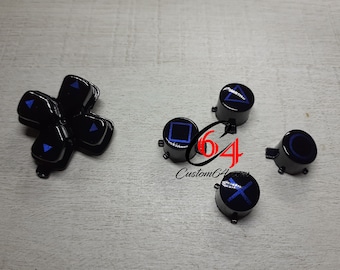 benutzerdefinierte PS5-Taste schwarz blau Perle Playstation 5