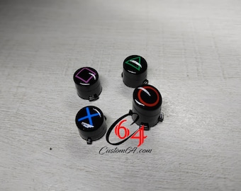 Vintage Xbox One-Knöpfe, glänzende PlayStation