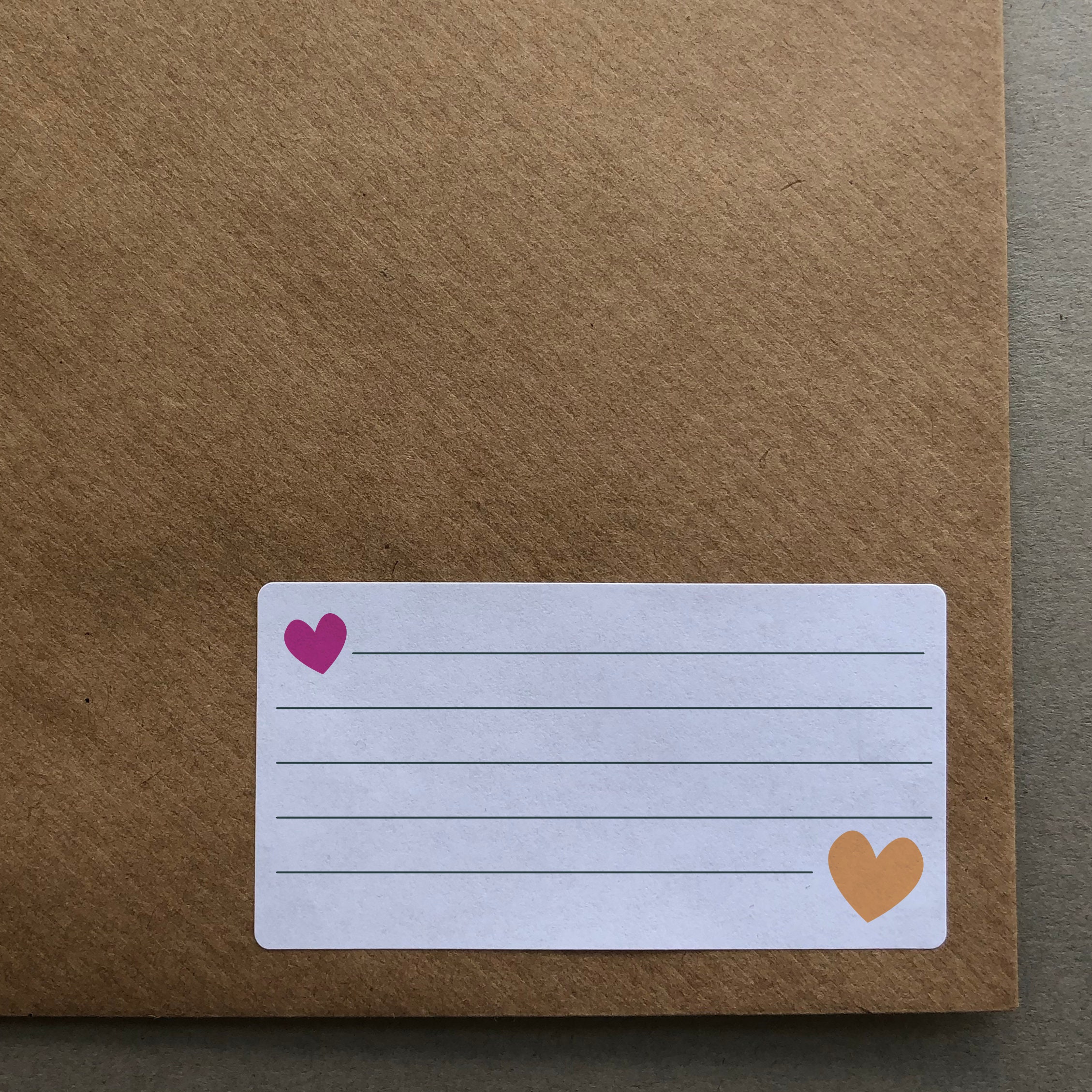 Address Labels Heart Address Mailing Labels Lined Postage Etsy