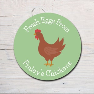 Egg Stickers, Chicken Labels For Fresh Eggs, Egg Carton Round Personalised Stickers, Farming, Hen Egg Freshly Laid Eggs, Packaging Labels
