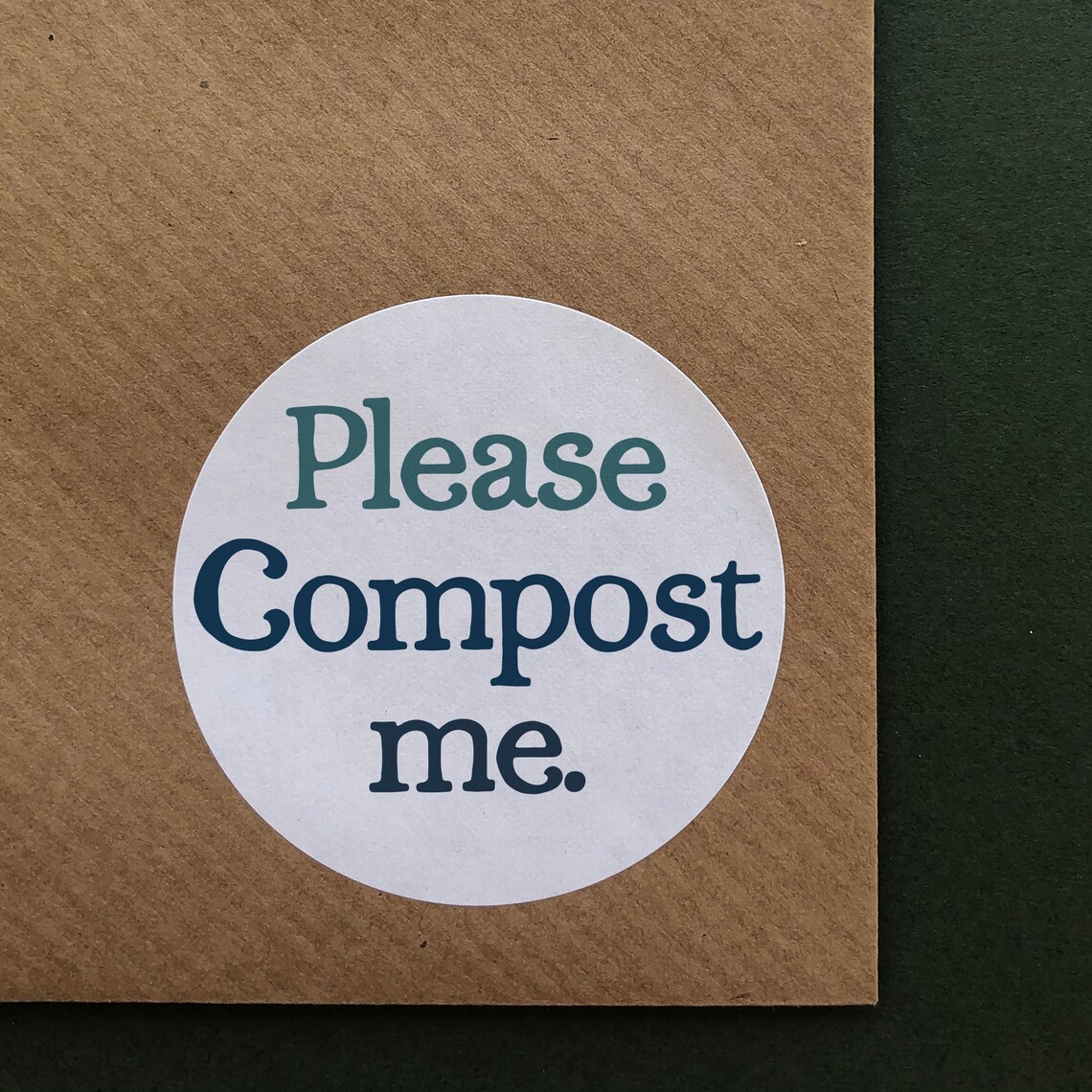 Compost Me Stickers Packaging Stickers Parcel Stickers Eco Etsy
