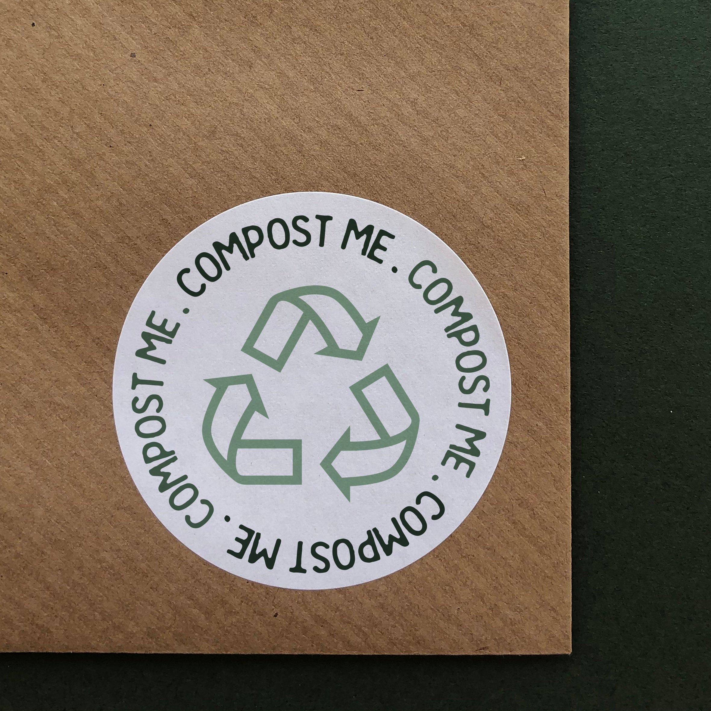 Compost Me Stickers Packaging Stickers Parcel Stickers Eco Etsy