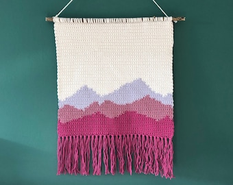 Mountain Dreamer Wall Hanging Crochet Pattern - Digital Pattern PDF