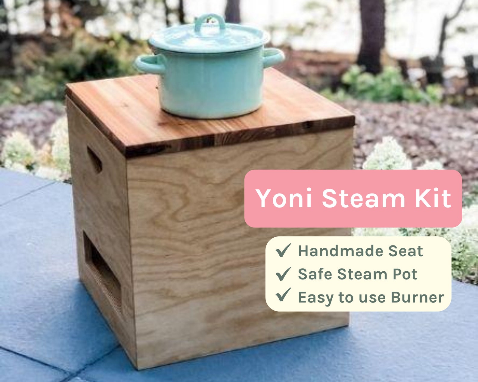 Yoni Steam Setup Yoni Steam Seat Yoni Steam Pot Burner Etsy