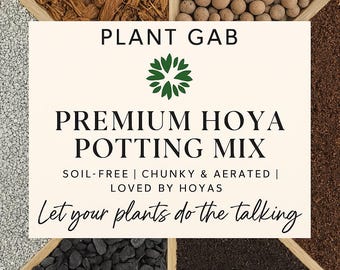 Premium Hoya Potting Mix | Soil-Free Chunky Substrate | Peat-Free, Fast Draining for Hoyas