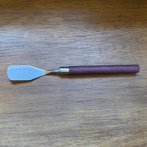 Rectangle #4 Palette Knife for mixing paints or Urushi for Kintsugi