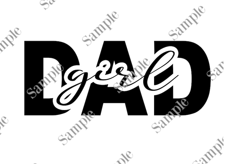 Girl Dad Downloadable Digital PNG File - Etsy
