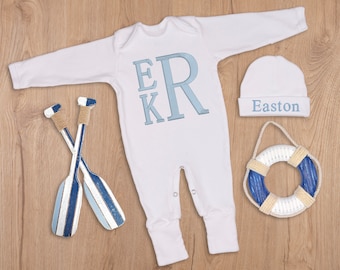 Baby Boy Coming Home Outfit Personalized, Newborn Baby Boy Outfit