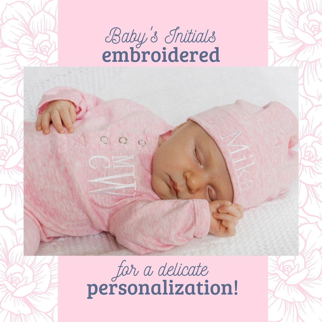 Baby Girl Coming Home Outfit Newborn Girl Take Home Outfit Personalized