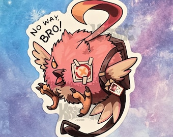 Ifa's Cacucu  - Genshin Impact - Round bird -  Die Cut Vinyl Sticker 3in