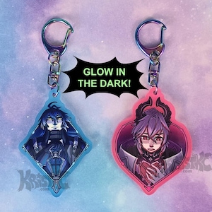 Flins & Durin - Ginshin Impact - 2.5 inch Glow-in-the-Dark Acrylic Keychain