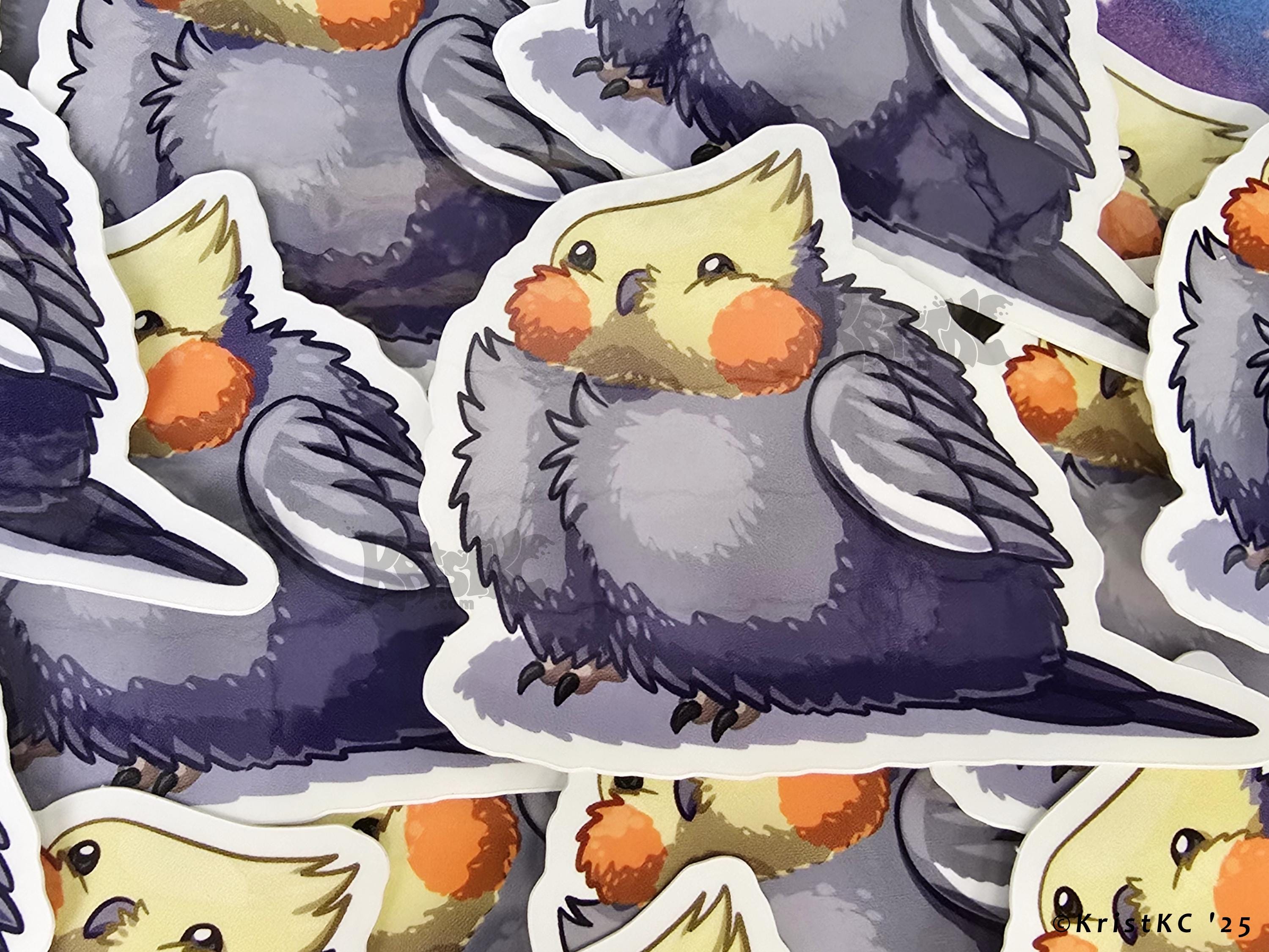 Cockatiel Borb (bird) Die Cut Vinyl Sticker 3in - Etsy