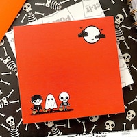Spooky Ghost Notepad| Gothic Memo Pad| Halloween Tear Away Pad| Ghoul ...