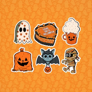 Halloween Sticker pack Cute ghost Printable stickers for kid