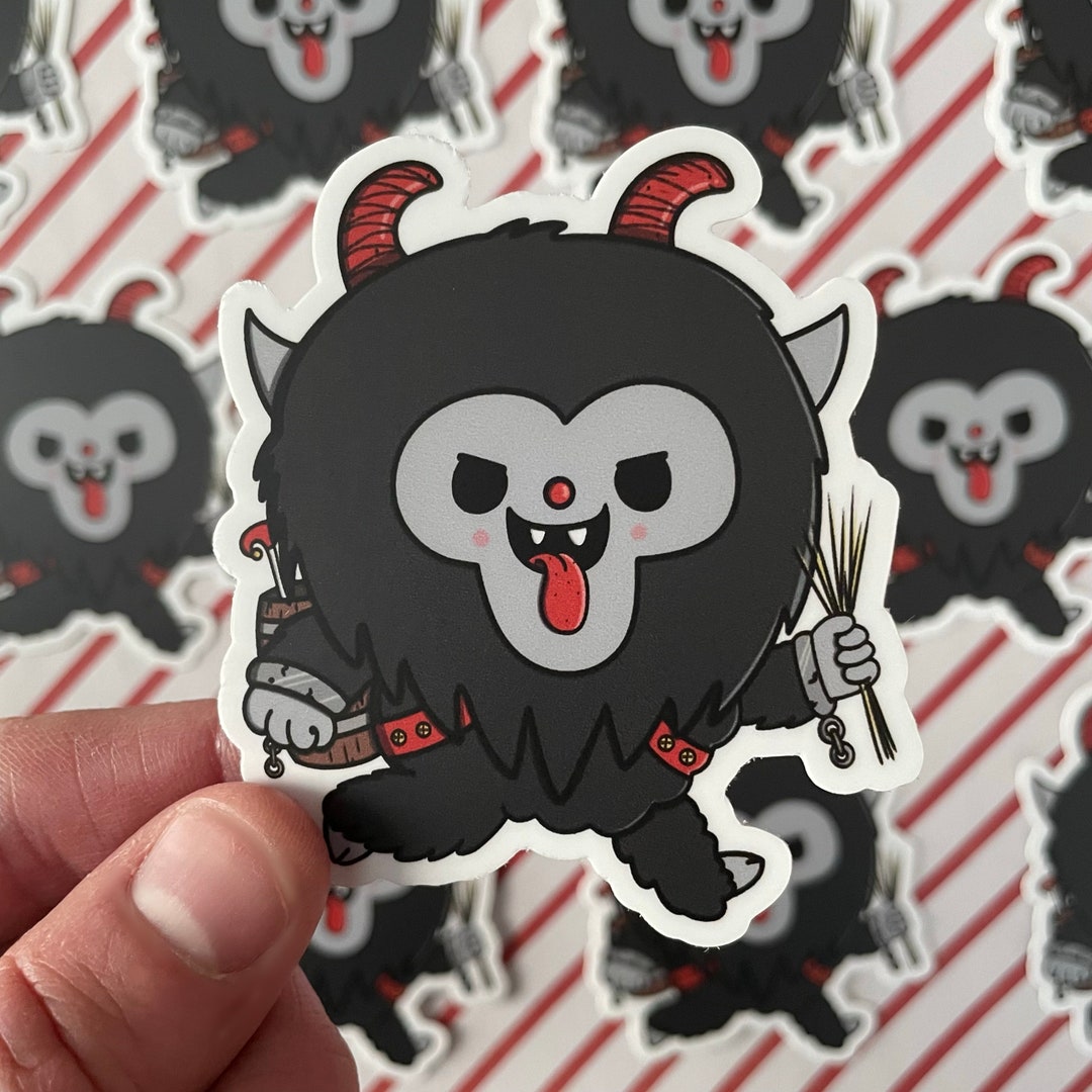 Krampus Sticker Cute Krampus Sticker Spooky Cute Sticker Etsy