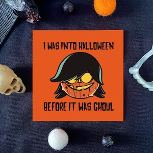 Halloween Hipster Art Print | Halloween Jack-o'-lantern Art | Funny Halloween Art | Spooky Cute Art