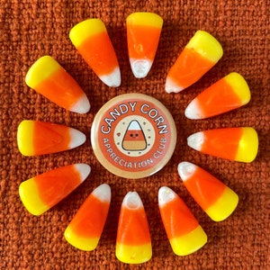 Candy Corn Button | Candy Corn Appreciation Club Button | Candy Corn Pin | Candy Corn Lover Pin