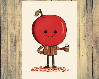 Apple Cider Art Print | Original Art by Spooky Shake Studios