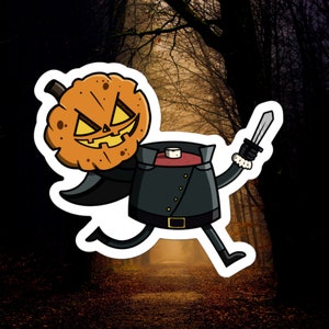 Headless Horseman Sticker | Legend of Sleepy Hollow Sticker | Spooky Cute | Halloween Sticker