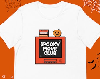 スプーキー・ムービー・クラブTシャツ｜スプーキー・シェイク・スタジオによるオリジナルアート