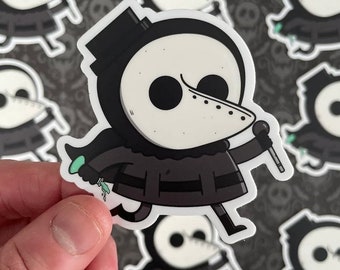 Plague Doctor Sticker | Original Art by Spooky Shake Studios