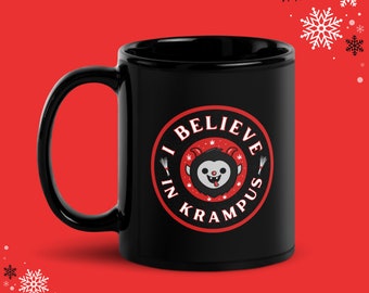 I Believe in Krampus Mug | Original Art by Spooky Shake Studios