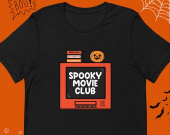 スプーキー・ムービー・クラブTシャツ｜スプーキー・シェイク・スタジオによるオリジナルアート